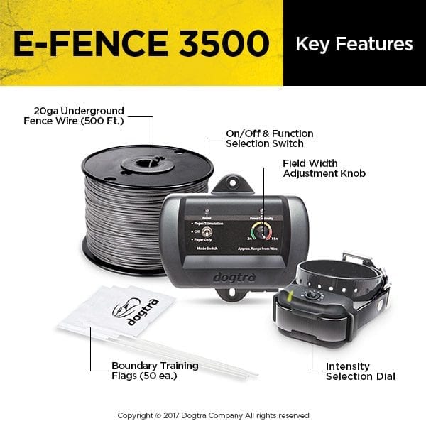 Dogtra Model- E-Fence 3500 Key Features