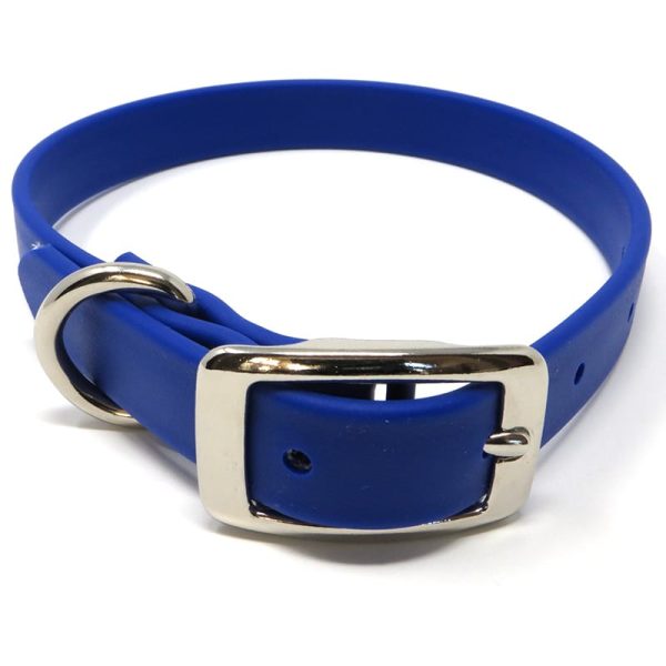 K-9 Komfort 3/4 Inch TufFlex Blue D Ring Collar