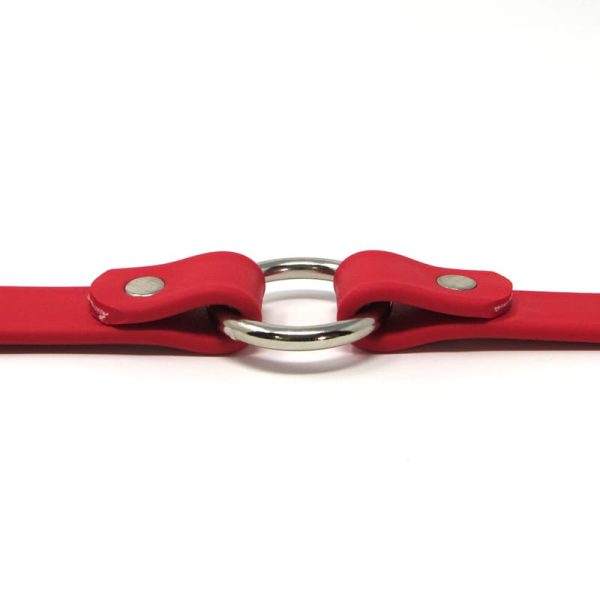 K-9 Komfort 3/4 Inch TufFlex Red Center Ring Collar