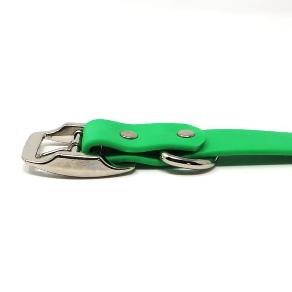 K-9 Komfort 1 Inch TufFlex Neon Green Center Ring Collar