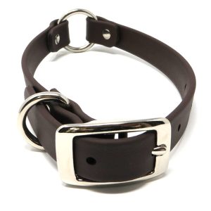 K-9 Komfort 3/4 Inch TufFlex Brown Center Ring Collar