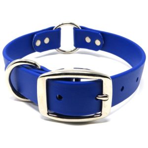 K-9 Komfort 1 Inch TufFlex Blue Center Ring Collar