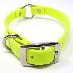 K-9 Komfort 3/4 Inch TufFlex Neon Yellow Center Ring Collar