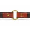 K-9 Komfort 1" Premium Deluxe Tan Skirting with Light Buffalo Liner Leather Collar