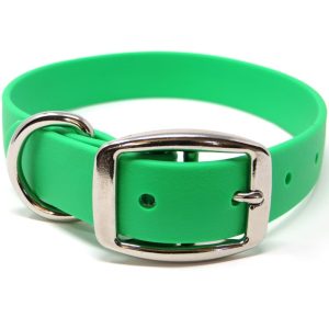 K-9 Komfort 1 Inch TufFlex Neon Green D Ring Collar