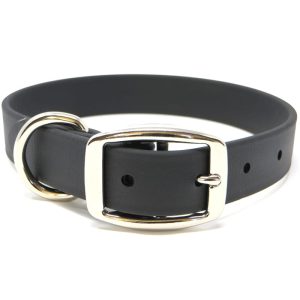 K-9 Komfort 1 Inch TufFlex Black D Ring Collar