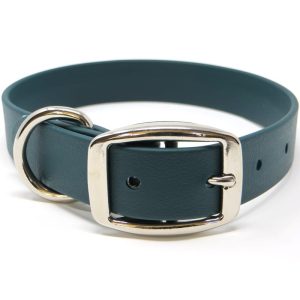 K-9 Komfort 1 Inch TufFlex Green D Ring Collar