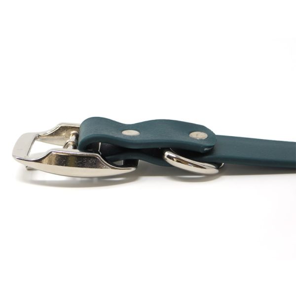 K-9 Komfort 1 Inch TufFlex Green D Ring Collar