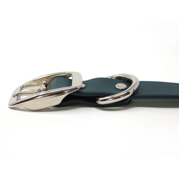 K-9 Komfort 1 Inch TufFlex Green D Ring Collar