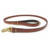 K-9 Komfort Tan Skirting with Dark Buffalo Premium Deluxe Leather Lead 4.5 ft and 6 ft