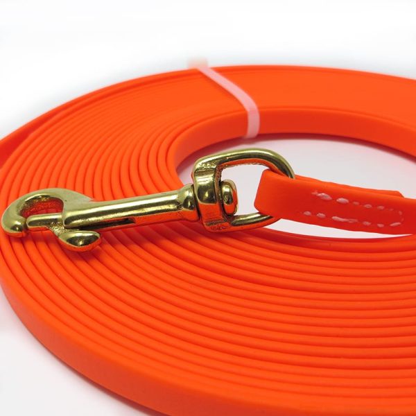 K-9 Komfort TufFlex Orange Light Check Cord