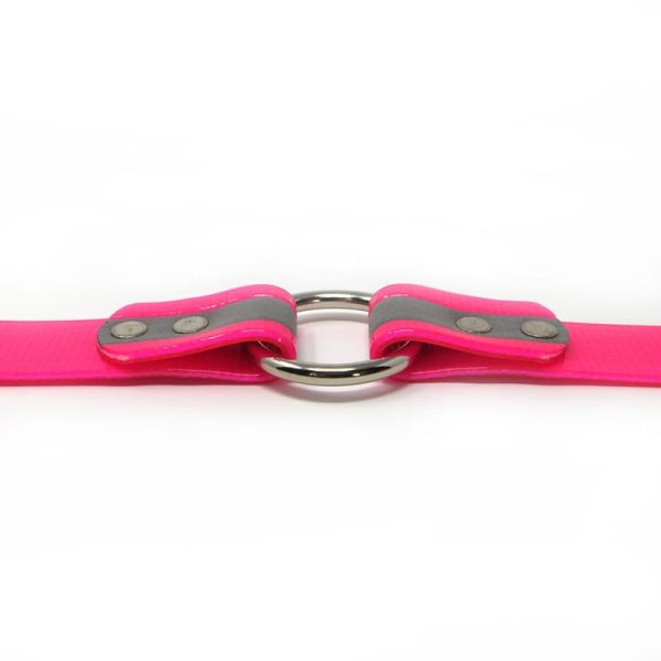 K-9 Komfort 1 Inch Reflective Pink Center Ring Collar