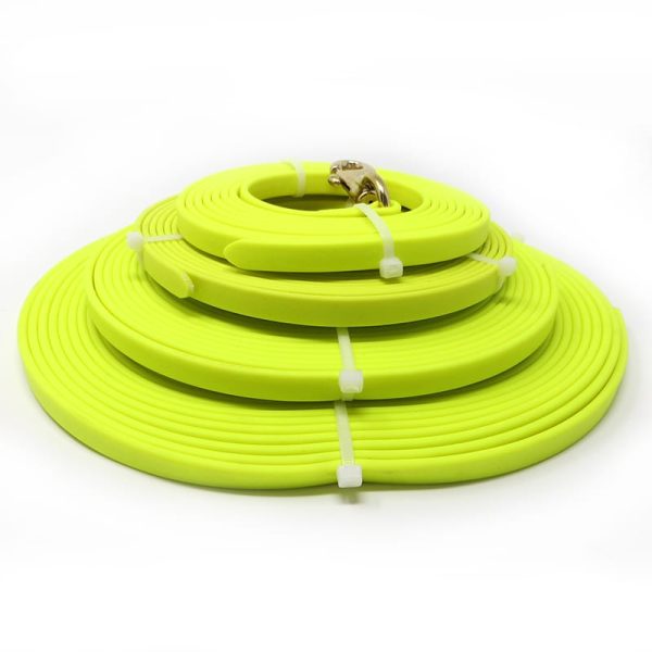 K-9 Komfort TufFlex Neon Yellow 1/2 in. Check Cord