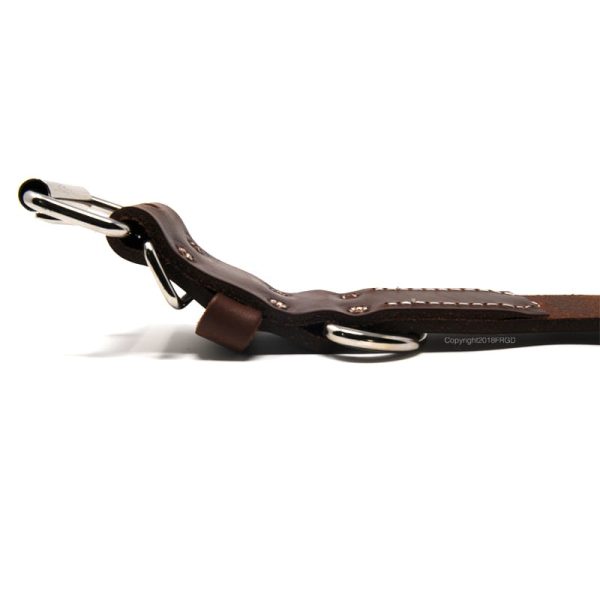 1 1/4 Inch Deluxe Leather Collar