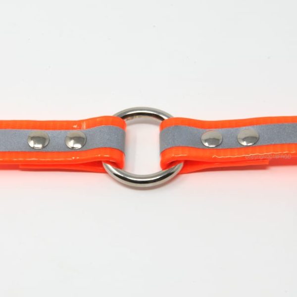 3/4 Inch Reflective Orange Center Ring Collar