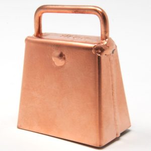 Sunkhaze Flewelling Handcrafted Dog Bell, Small Copper Plated