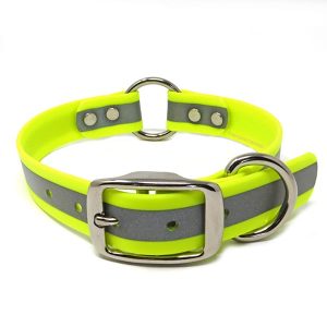 1 Inch Beta Reflective Collar RIC Neon Yellow
