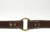 1 Inch 2 Ply Leather Center Ring Collar Brass