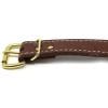 1 Inch 2 Ply Leather Center Ring Collar Brass