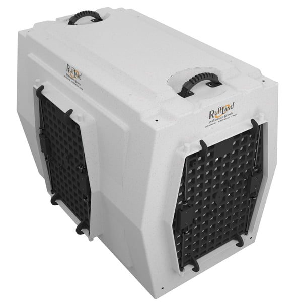 Ruff Land Kennels Large Double Door Left Side Entry Dog Kennel