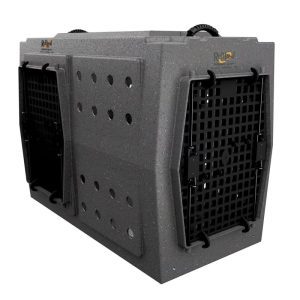 Ruff Land Kennels XL Double Door Dog Kennel - Front and Left