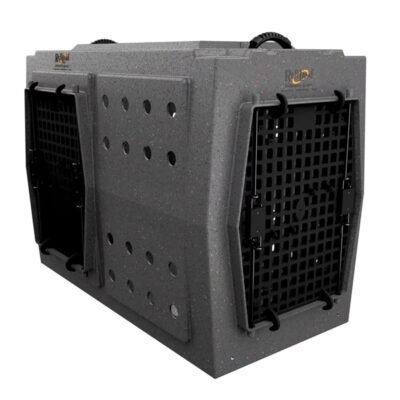 Ruff Land Kennels XL Double Door Dog Kennel - Front and Left