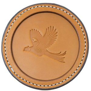Premium Leather Coaster Pheasant Tan
