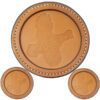 Premium Leather Coaster Quail Tan